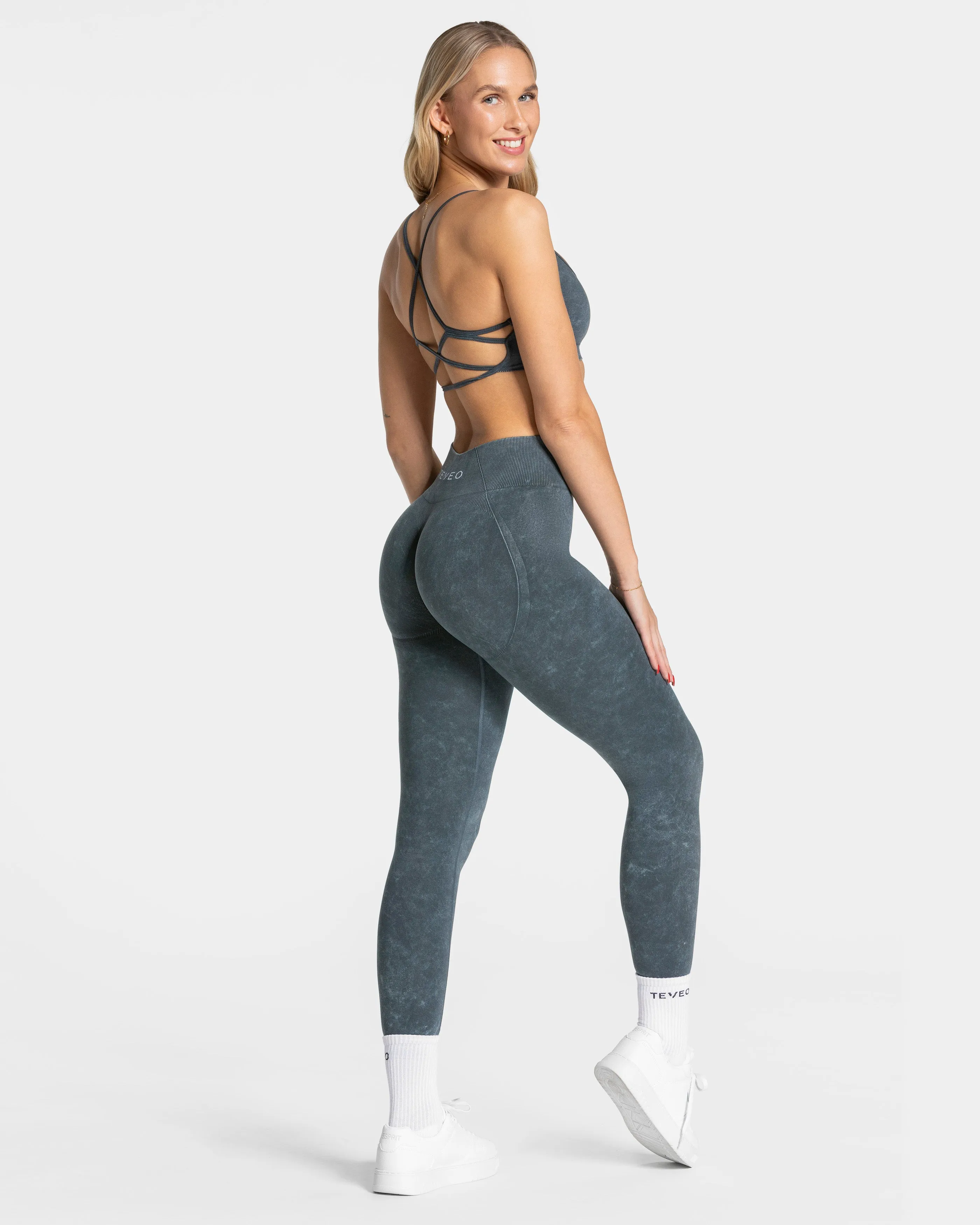 Acid Covert Scrunch Leggings "Navy"