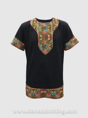African T-Shirt Crocodile Print