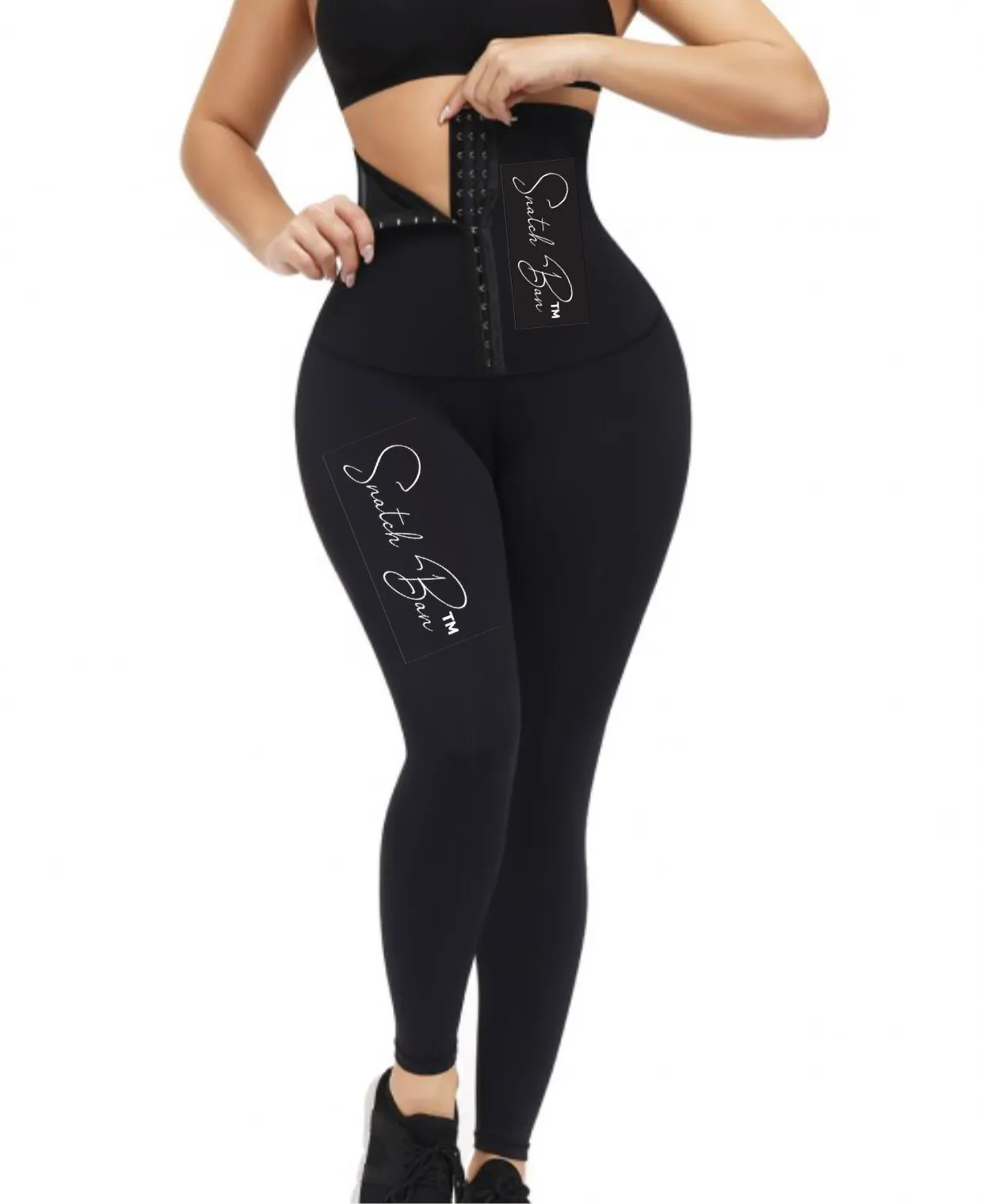 Amazing HIGH Black Hooks Waist Trainer Shapewear Leggings Figure Slimmer HIGH/94