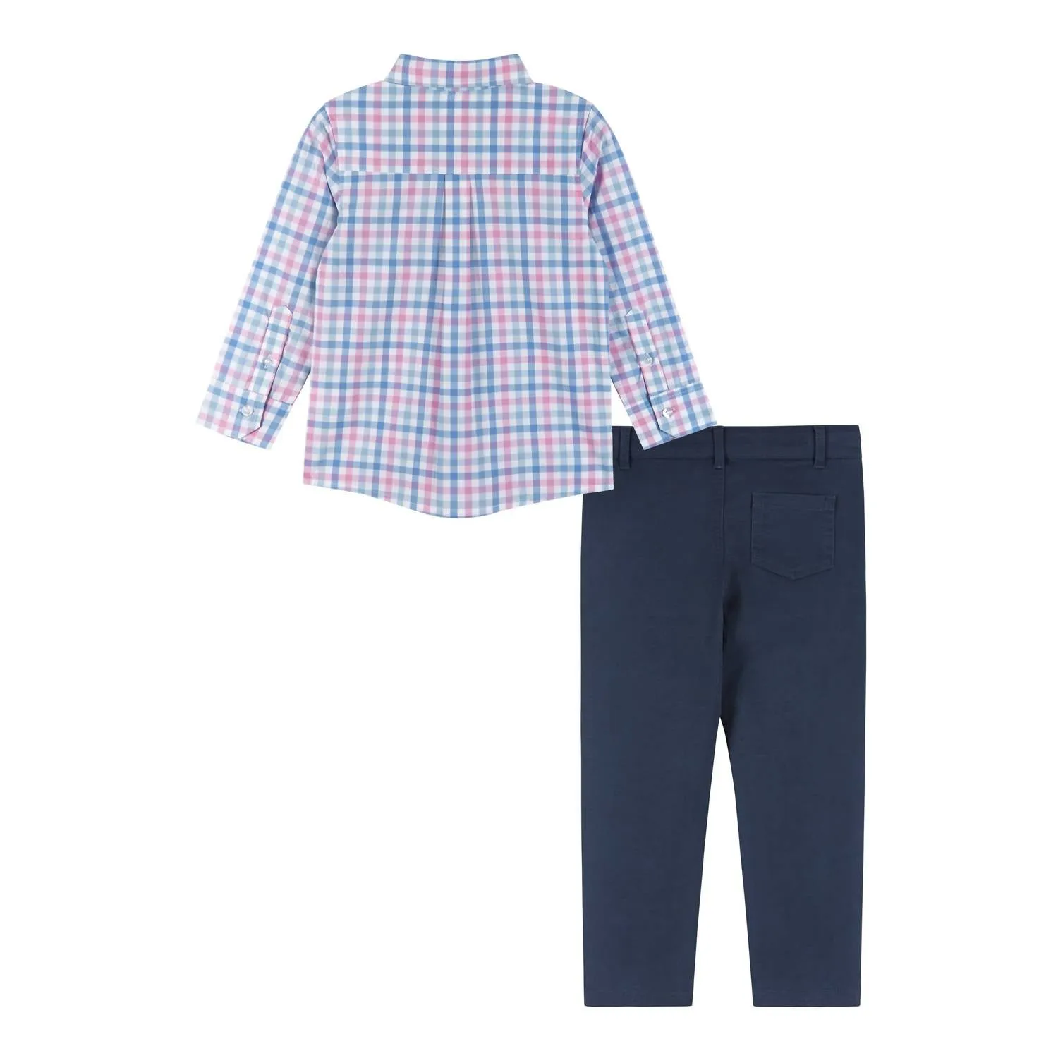 Andy & Evan - Boy's Plaid Buttondown & Pants Set