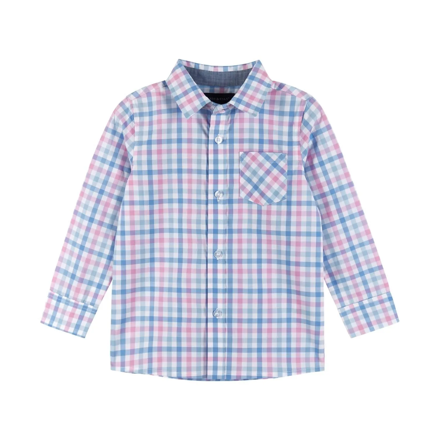 Andy & Evan - Boy's Plaid Buttondown & Pants Set