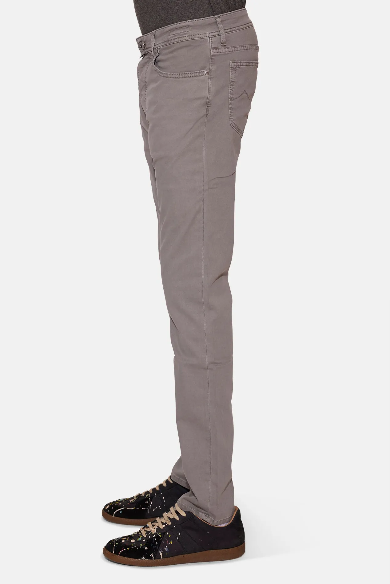 Bard Soft Stretch Twill 5 Pkt Thyme Grey