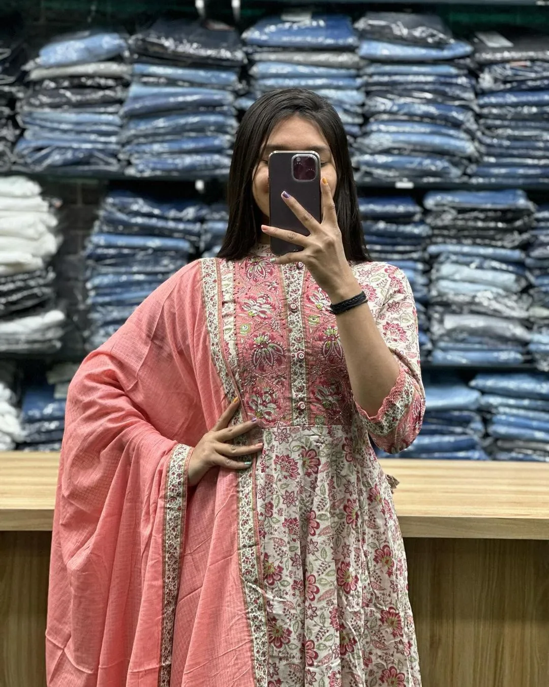 Beautiful Designer Summer Special Soft Anarkali Cotton Salwar Suit