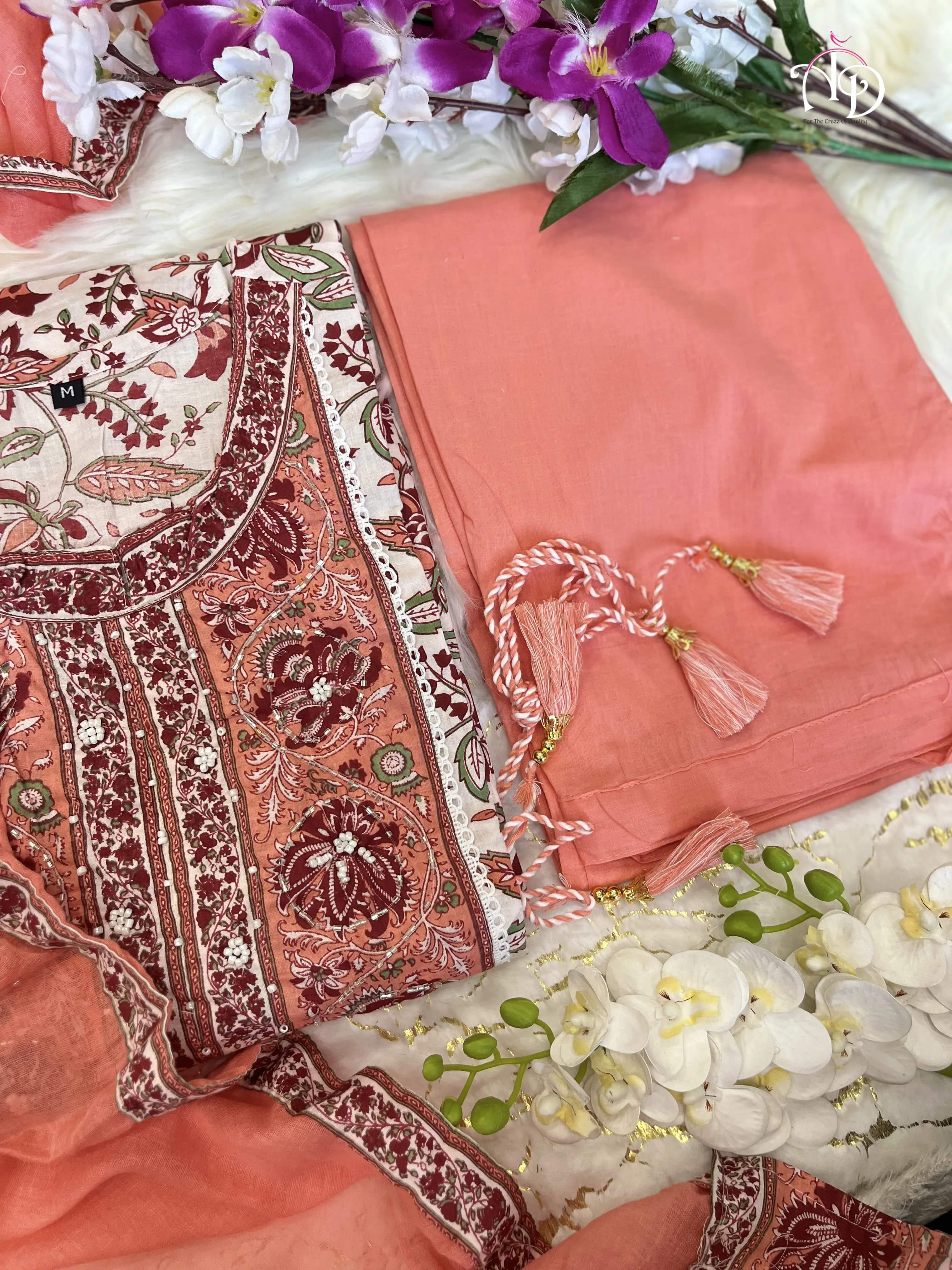 Beautiful Designer Summer Special Soft Anarkali Cotton Salwar Suit