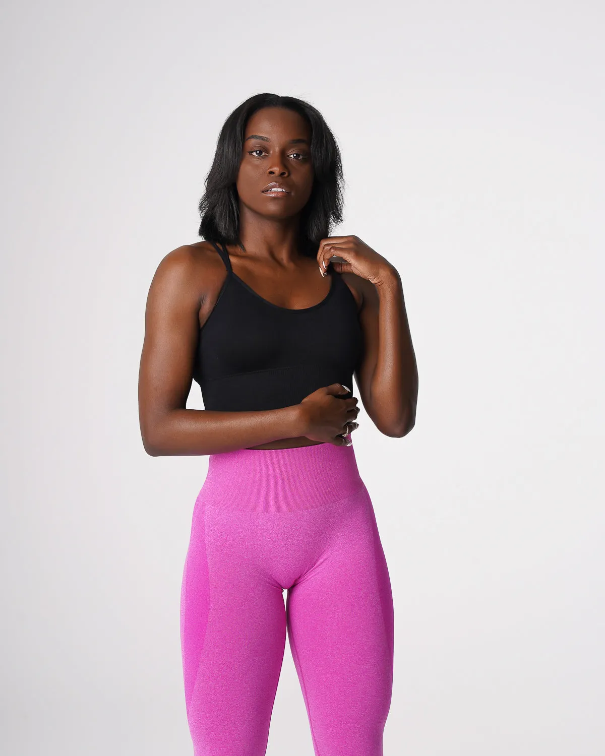 Black Flourish Seamless Bra