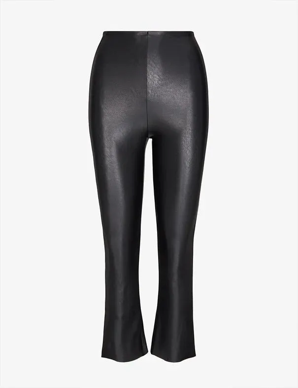 Commando Faux Leather Crop Flare Legging