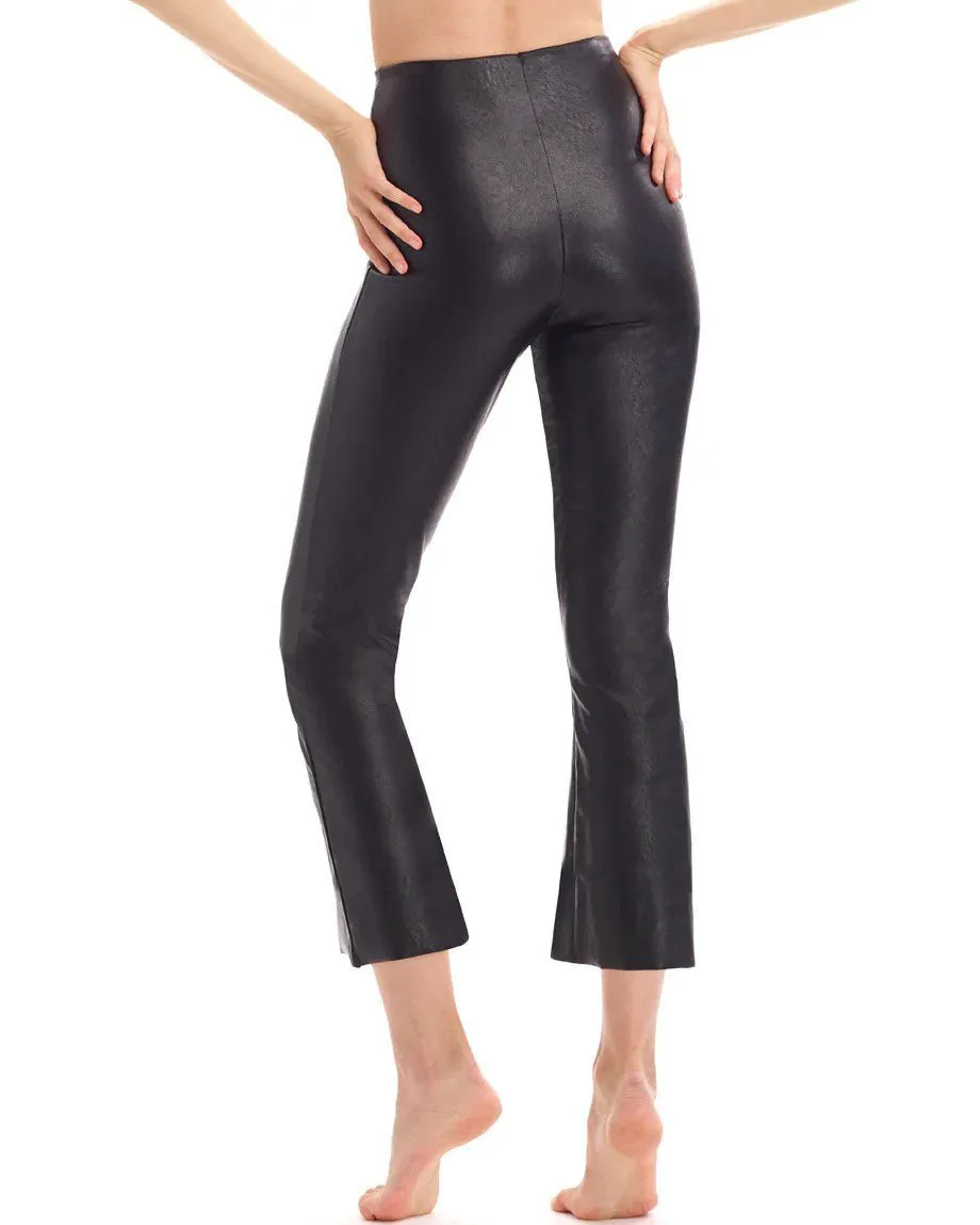 Commando Faux Leather Crop Flare Legging