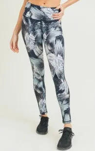 Curvy Feather leggings