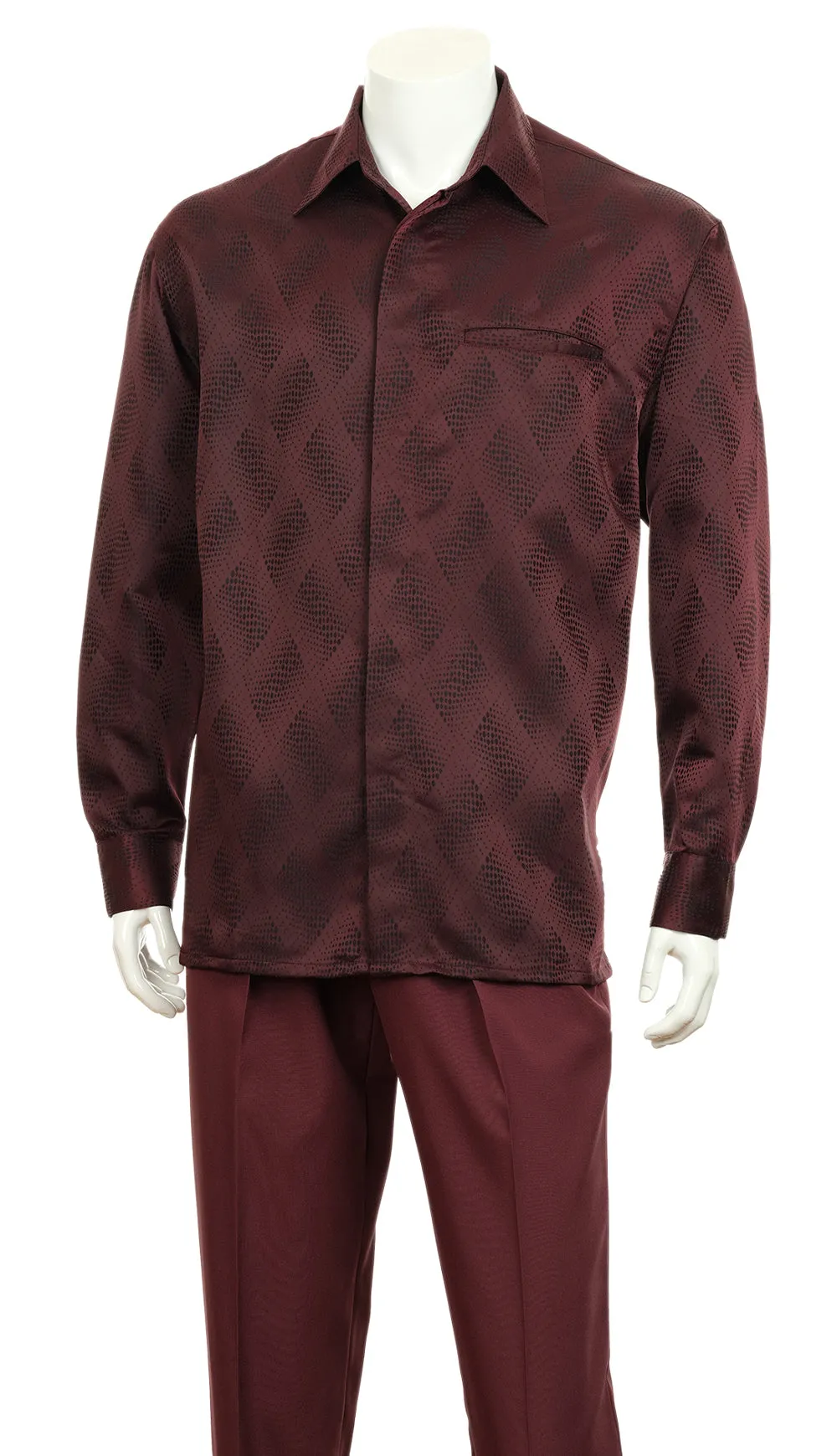 Fortino Landi-2766-BUR Mens Walking Suit