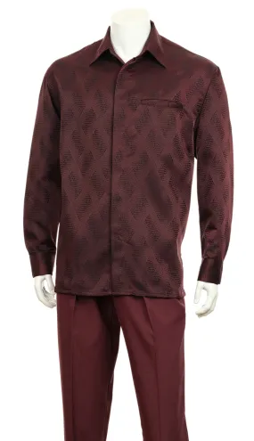 Fortino Landi-2766-BUR Mens Walking Suit