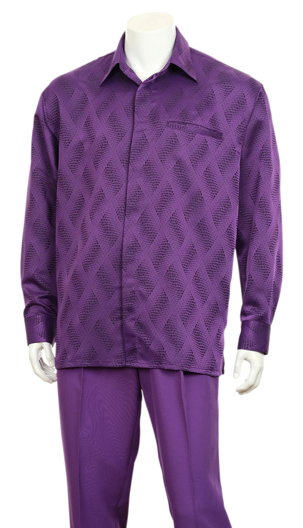 Fortino Landi-2766-PUR Mens Walking Suit