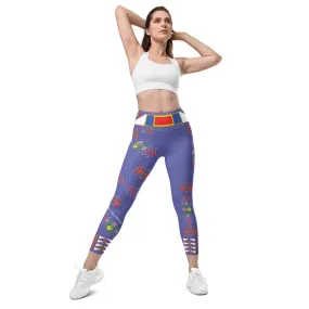 Gratitude Peri Leggings with pockets