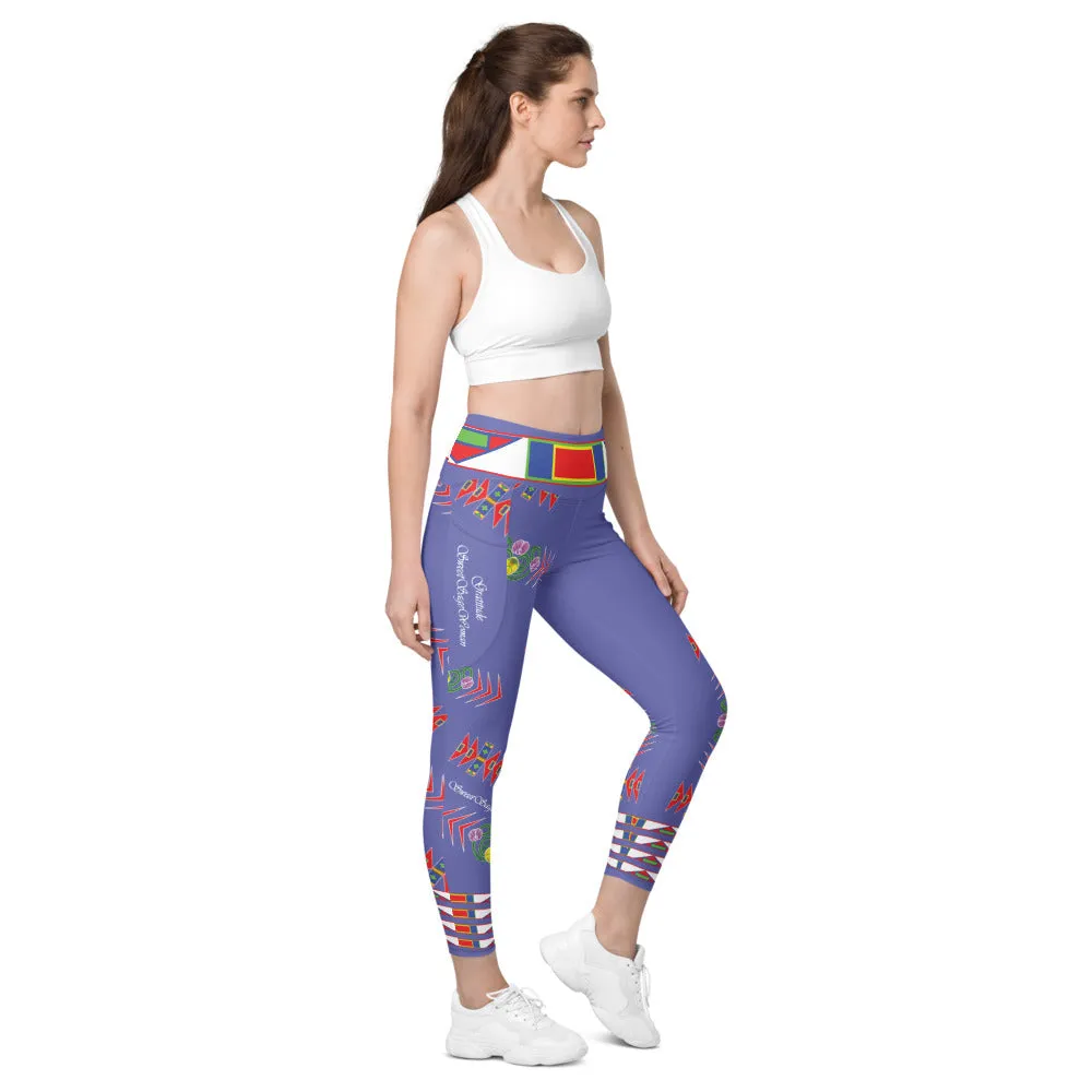 Gratitude Peri Leggings with pockets