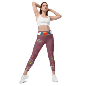 Gratitude Rose Leggings with pockets