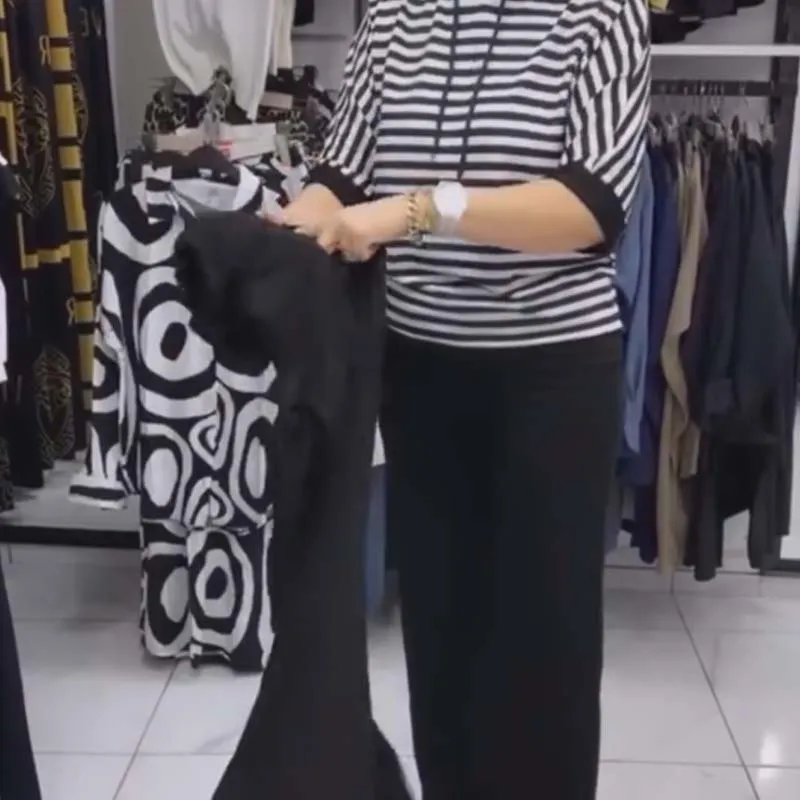 💥HOT SALE 2025💥Women's Striped Top & Solid Pants Set