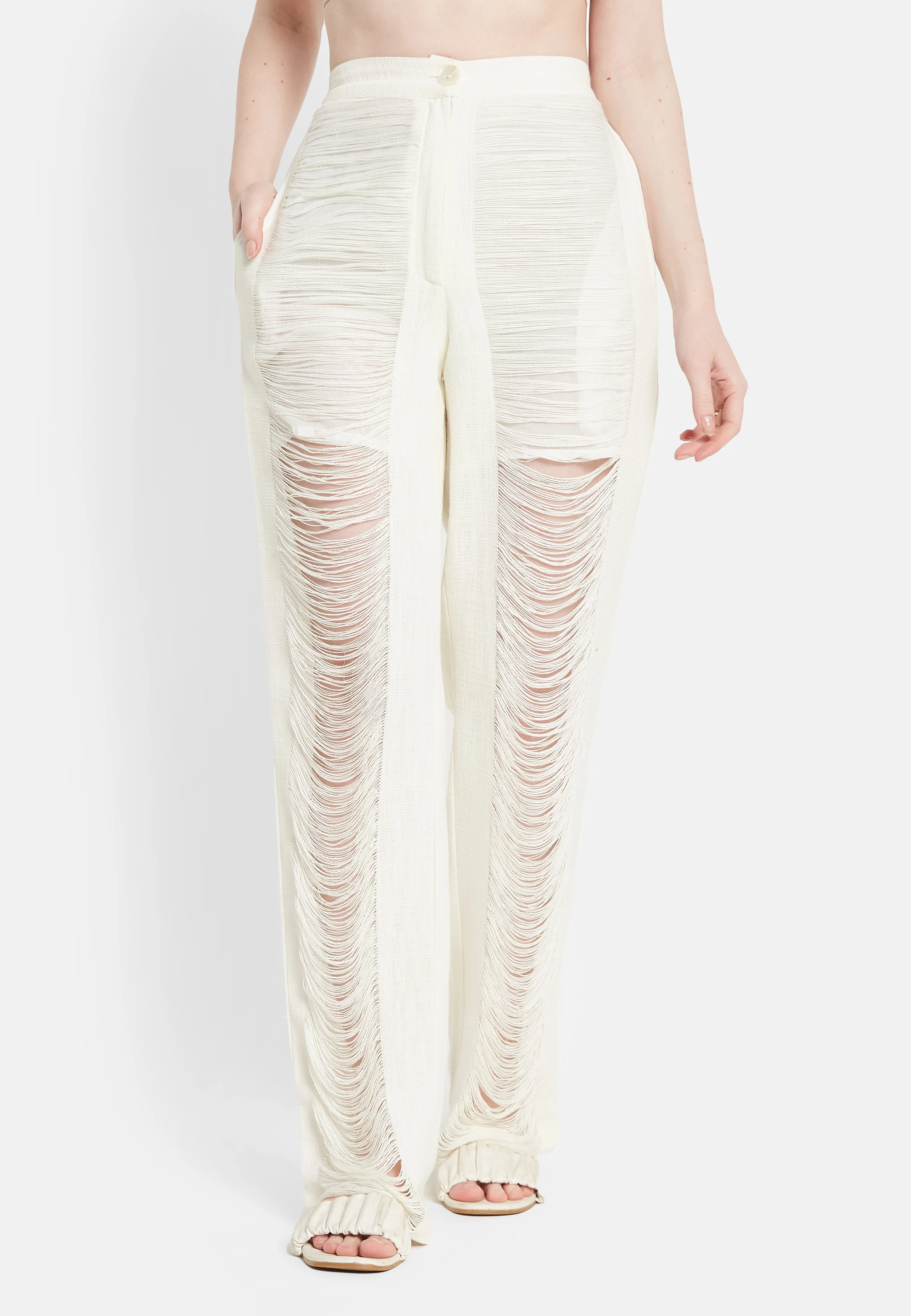 Juno White Pants
