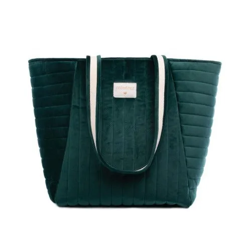 Nobodinoz Maternity Bag Savanna Velvet Jungle Green