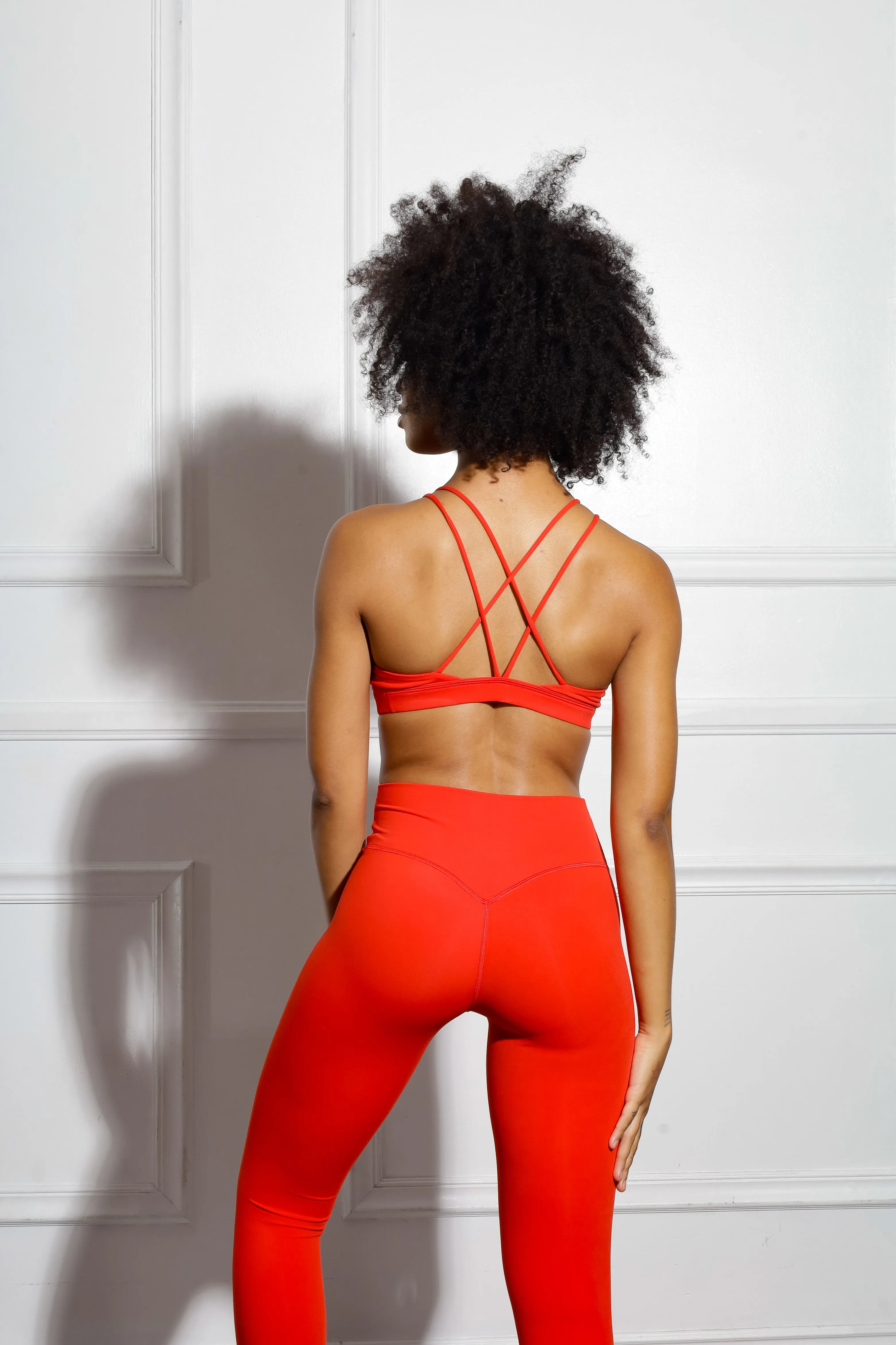 Nyah Criss Cross Back Low Impact Padded Workout Bra