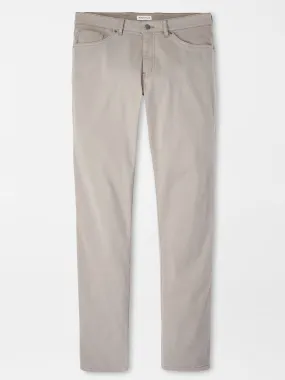 Peter Millar Signature Sateen Five-Pocket Pant in Gale Grey