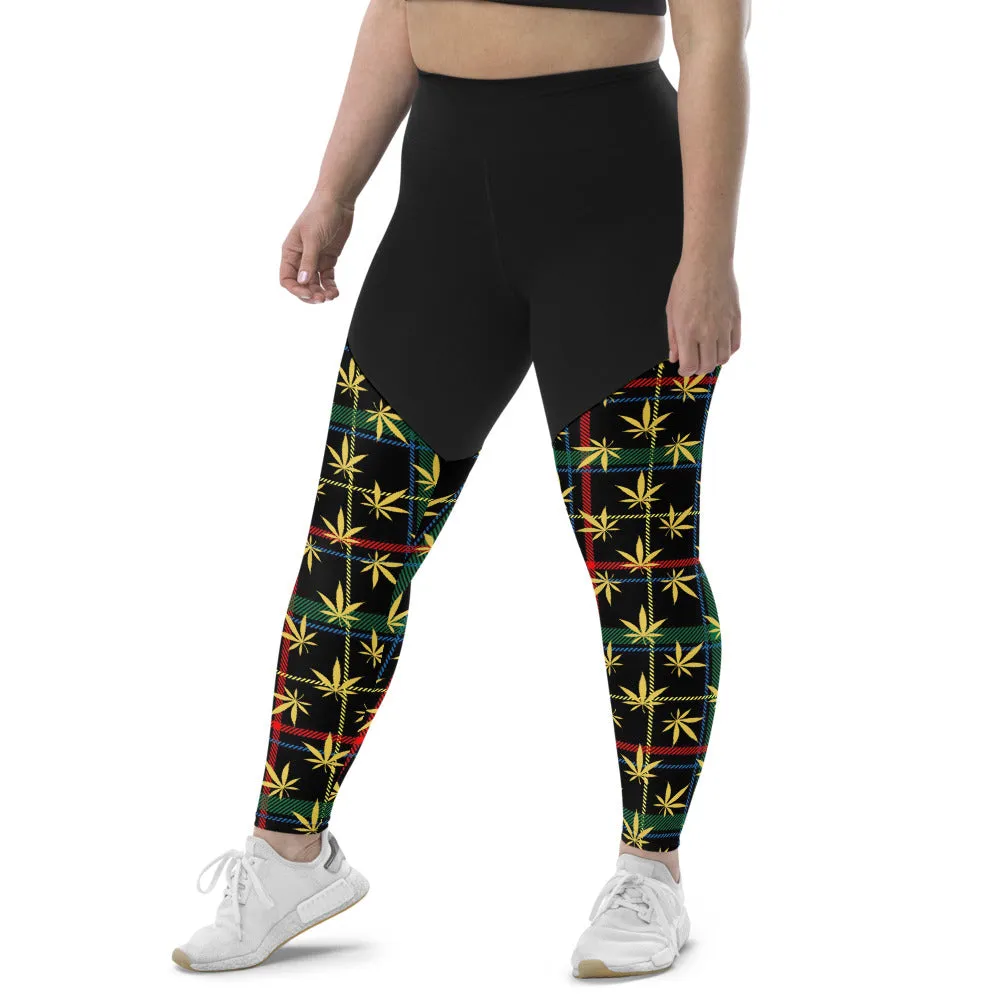 Plaid Sports Leggings