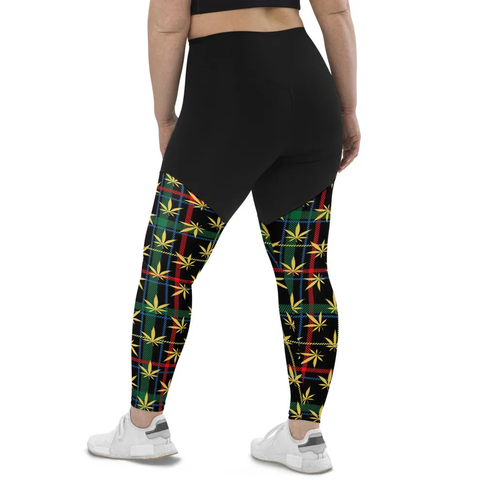 Plaid Sports Leggings