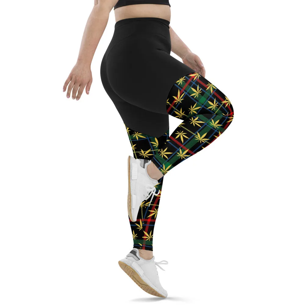 Plaid Sports Leggings