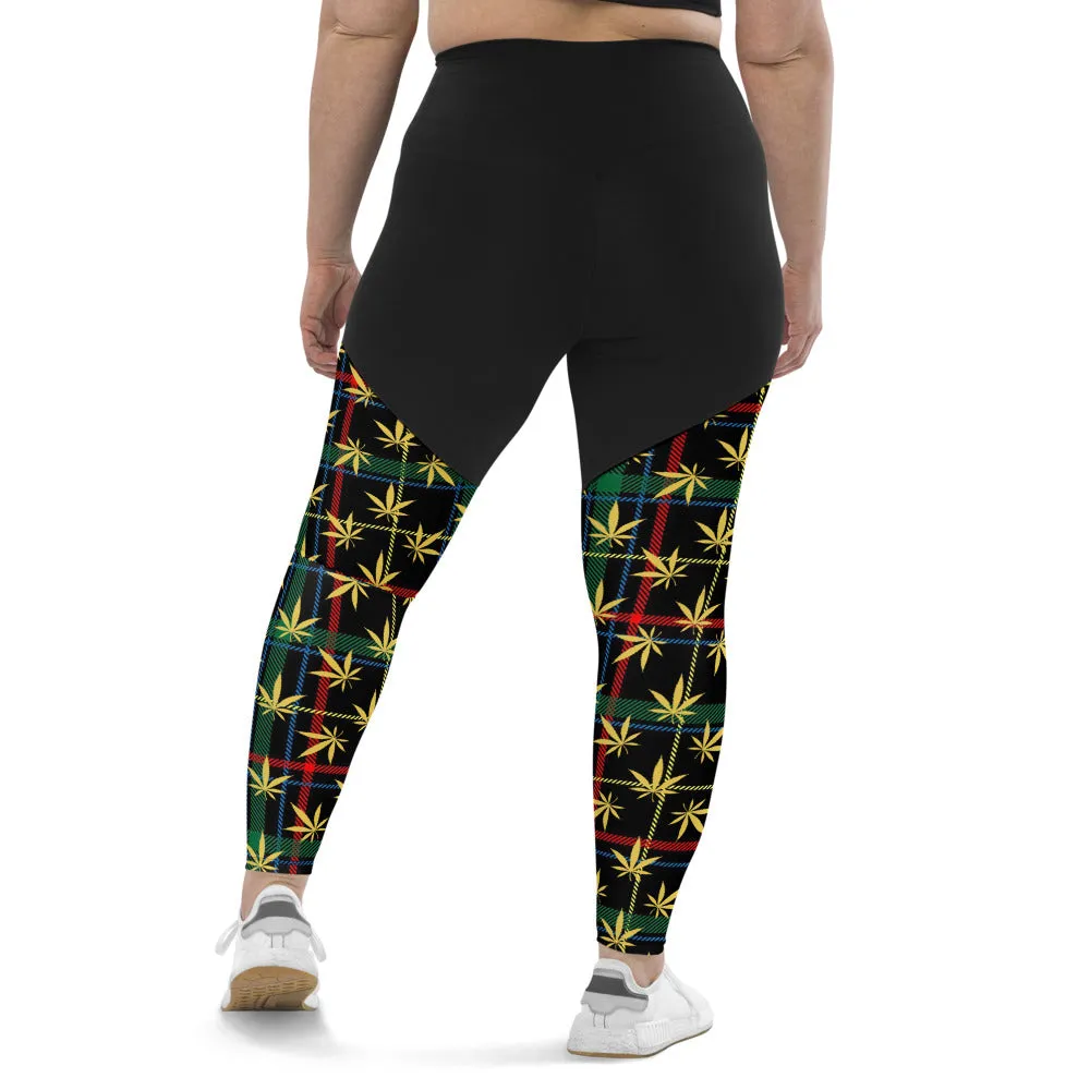 Plaid Sports Leggings