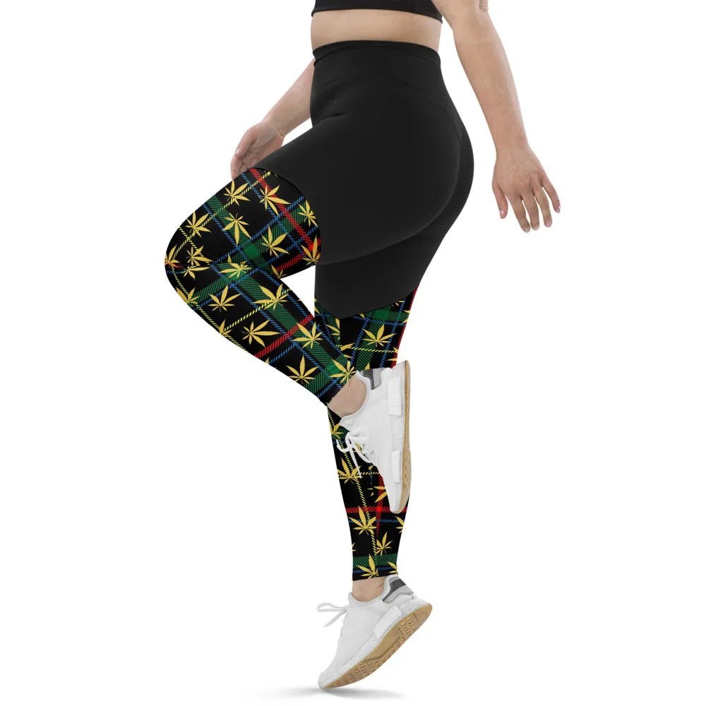 Plaid Sports Leggings