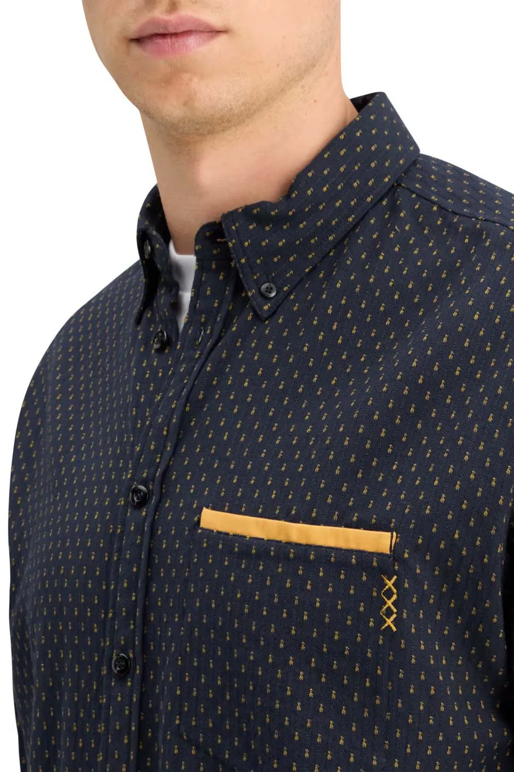 RELAXED FIT JACQUARD SHIRT Night