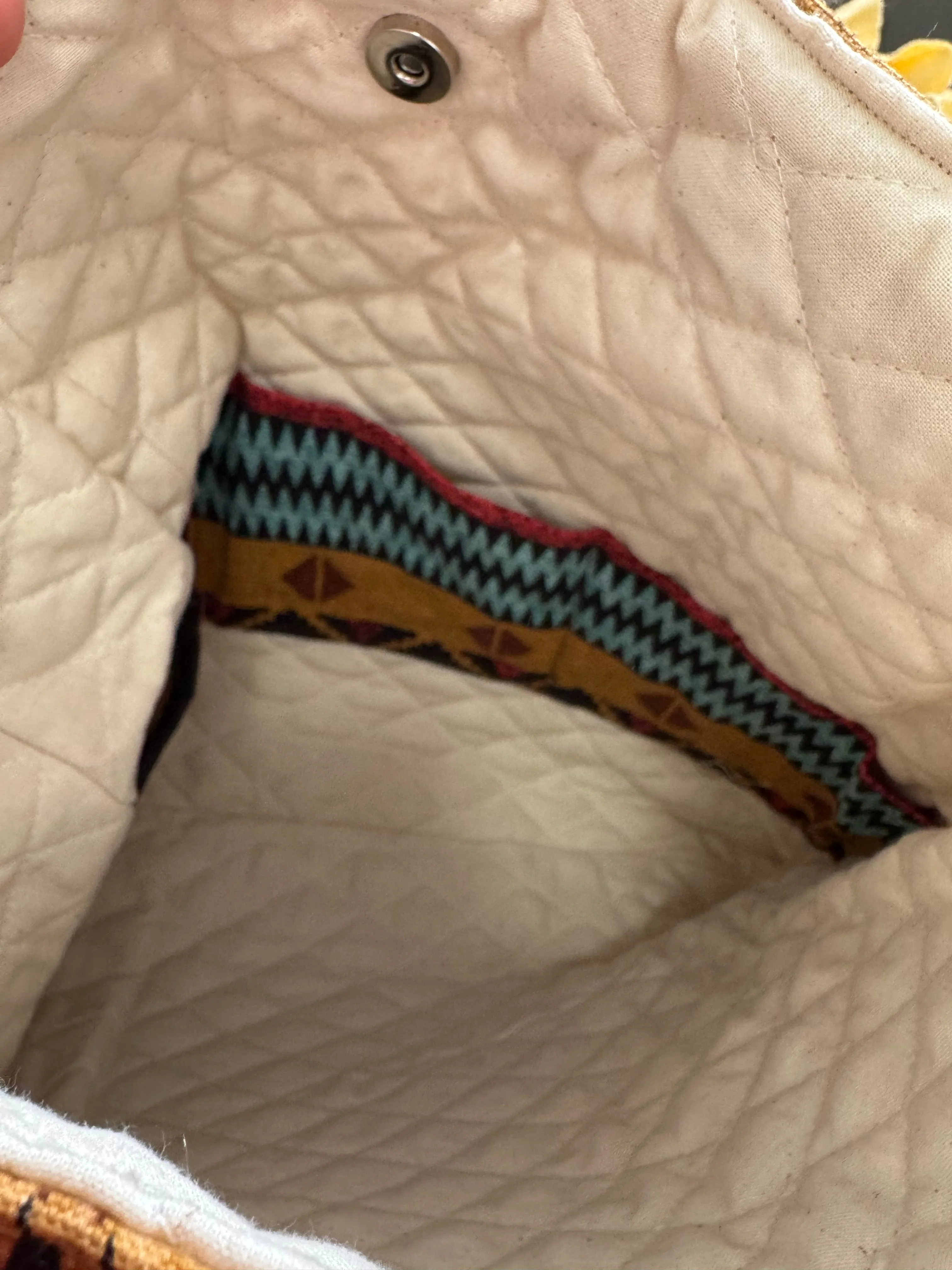 Southwest Print Tote Bucket Bag in Red and Blue