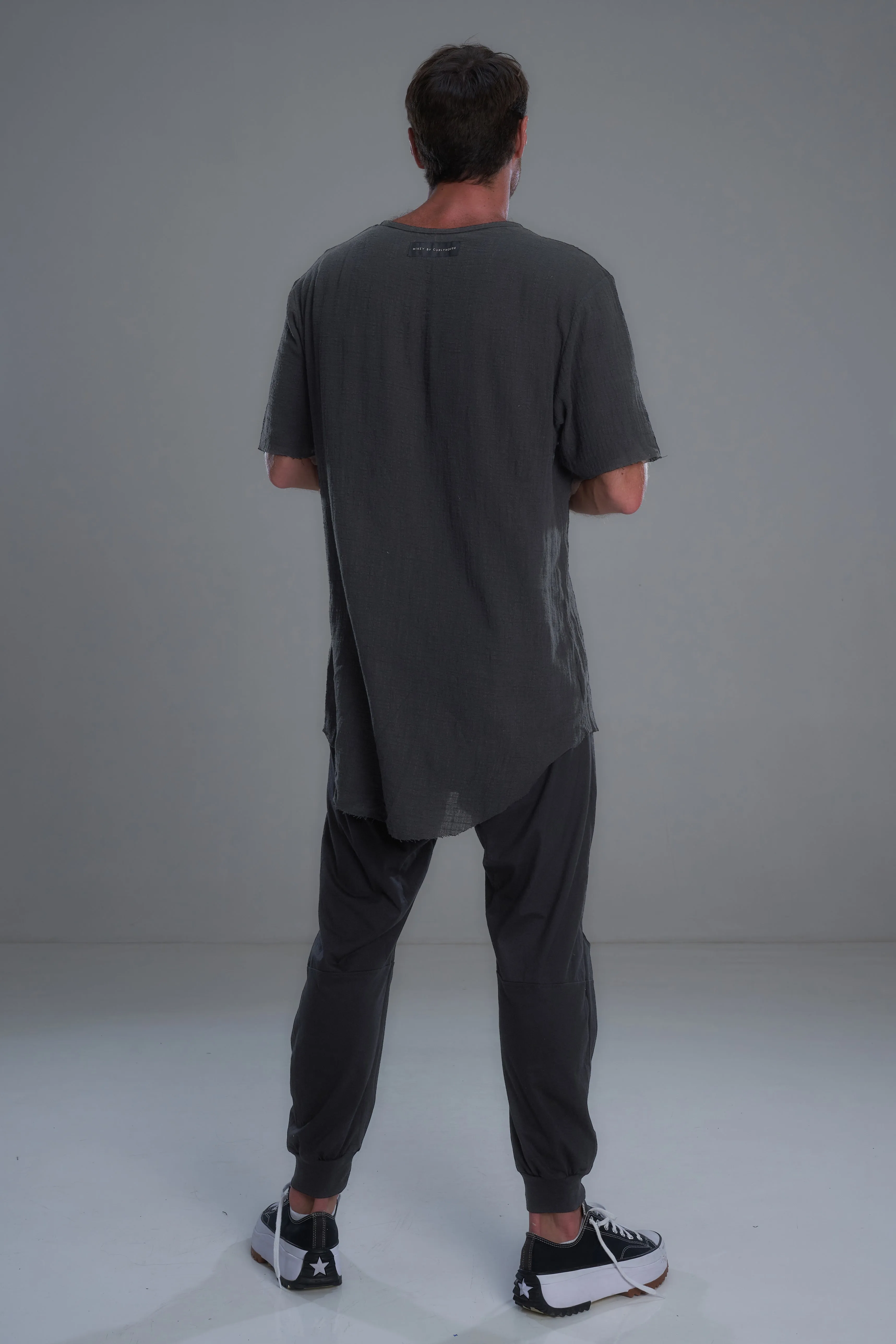 Split knee pants