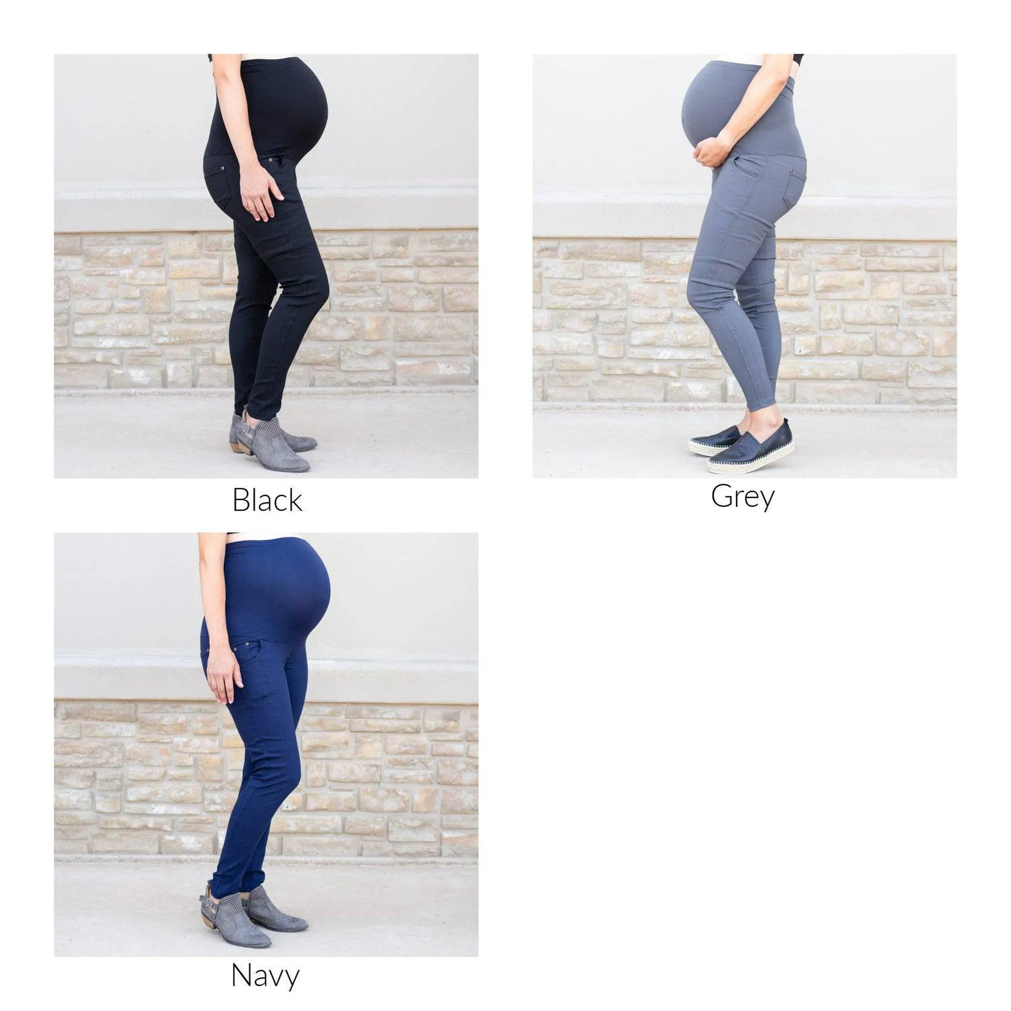 Twill Maternity Stretchy Jeggings