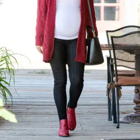 Twill Maternity Stretchy Jeggings