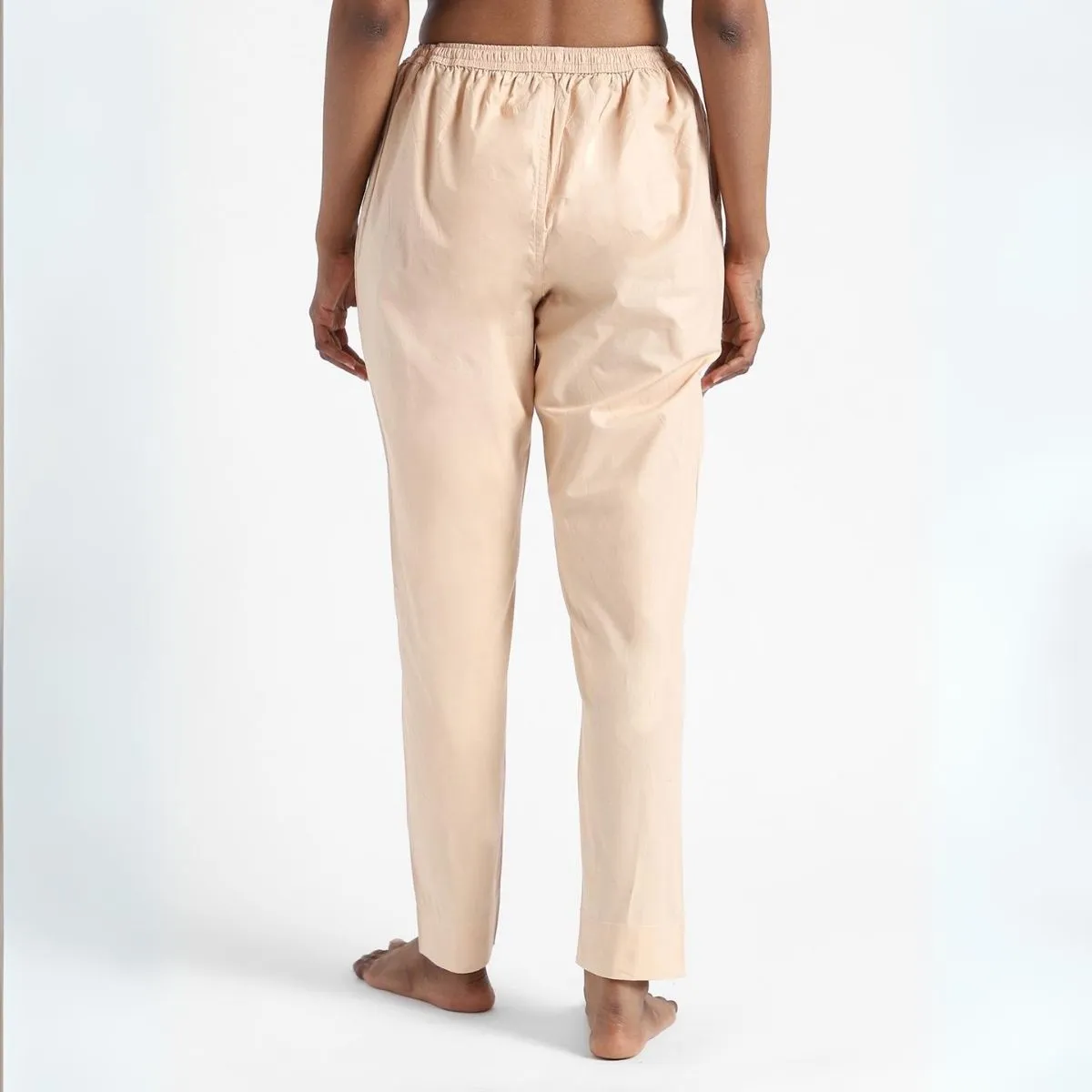 Women's Tapered Fit Kurti Pants | Breathable Fabric | Flesh Pink